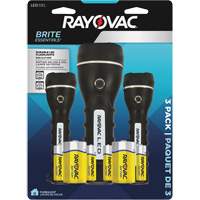 Brite Essentials™ Flashlight Pack, LED, 40/26 Lumens, D/AA Batteries XH632 | WestPier