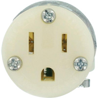 Hospital Grade Extension Plug Connector, 5-15R, Nylon XI199 | WestPier