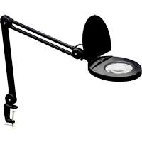 Lampe loupe ajustable, Dioptrie 5, Ampoule DEL, Bras de 47", Pinces serre-joints, Noir XI488 | WestPier