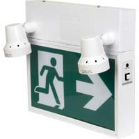 Running Man Sign with Security Lights, LED, Battery Operated/Hardwired, 12-1/10" L x 11" W, Pictogram XI790 | WestPier