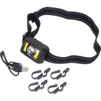 Headlamp, LED, 350 Lumens, 2 Hrs. Run Time, Rechargeable Batteries XI801 | WestPier