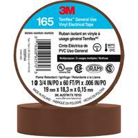 Temflex™ General Use Vinyl Electrical Tape 165, 19 mm (3/4") x 18 M (60'), Brown, 6 mils XI863 | WestPier