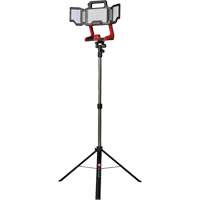 Lampe de travail &agrave; DEL professionnelle &agrave; panneaux pliants lumens sans fil 18V sur tr&eacute;pied, DEL, 3600 lumens WestPier